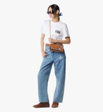 Year of the Horse Aren Chain Shoulder Bag in Visetos