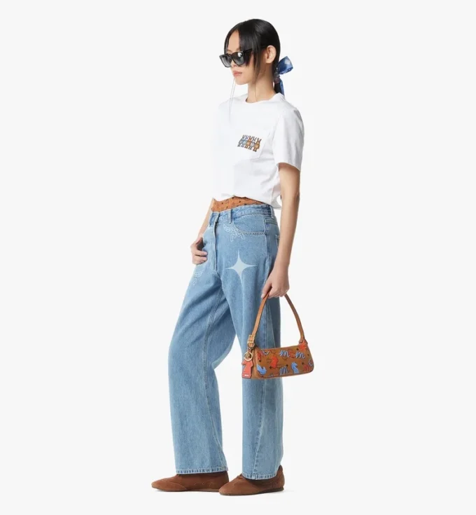 Year of the Horse Aren Shoulder Bag in Visetos