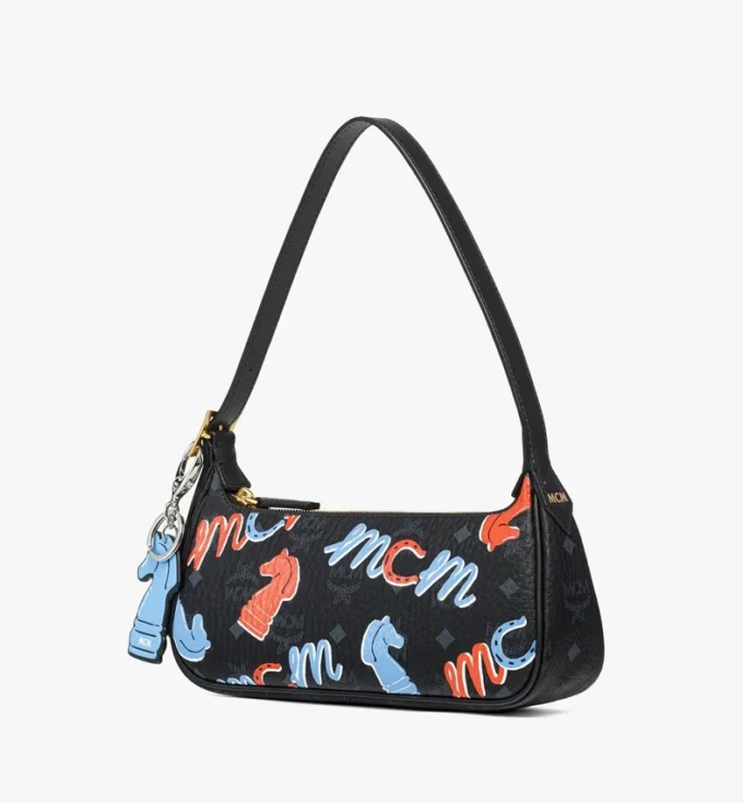 Year of the Horse Aren Shoulder Bag in Visetos