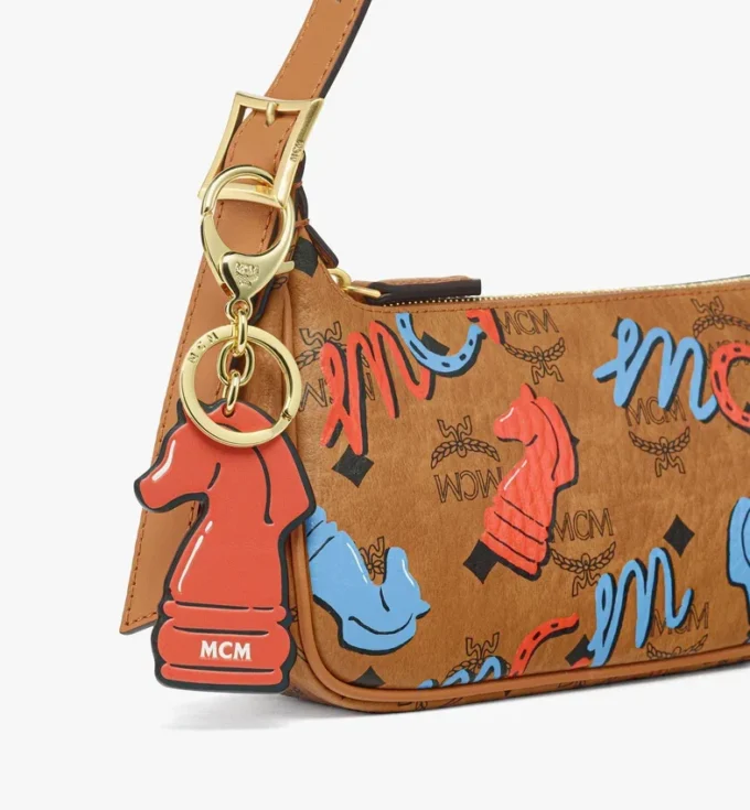 Year of the Horse Aren Shoulder Bag in Visetos