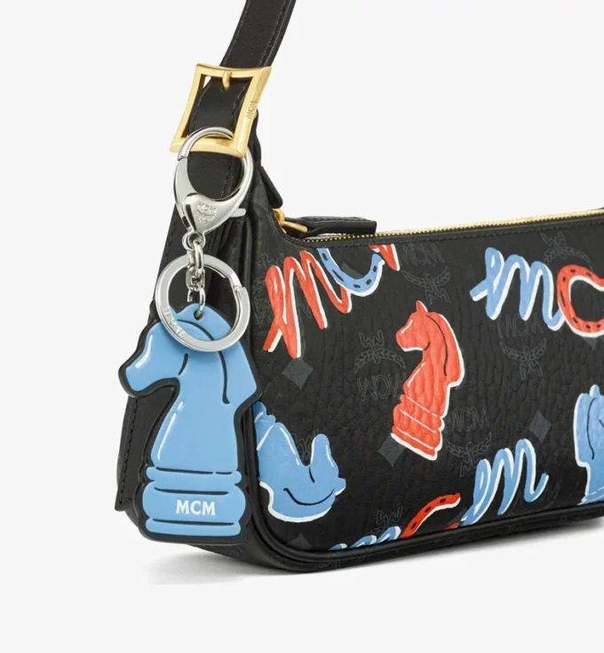 Year of the Horse Aren Shoulder Bag in Visetos