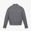 Zip Cardigan in Wool and Recycled Cashmere