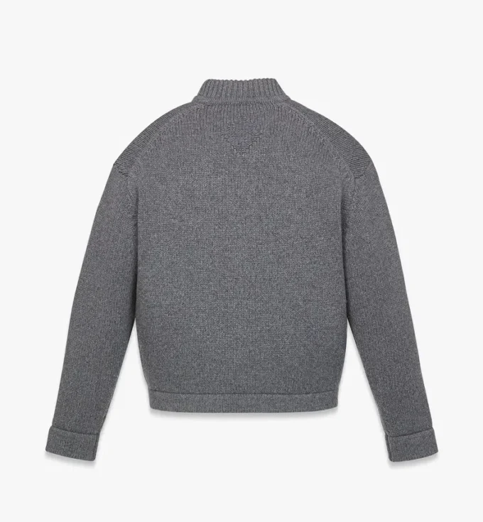 Zip Cardigan in Wool and Recycled Cashmere