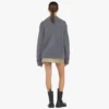 Zip Cardigan in Wool and Recycled Cashmere